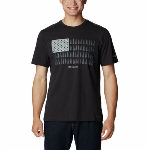Pánské triko Columbia Thistletown Hills™ Graphic Short Sleeve Velikost: XL / Barva: černá