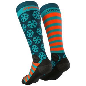 Ponožky Dynafit Ft Graphic Sk Velikost ponožek: 39-42 / Barva: modrá/oranžová