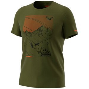 Pánské triko Dynafit Artist Series Dri T-Shirt M Velikost: M / Barva: zelená