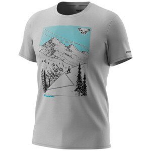 Pánské triko Dynafit Artist Series Dri T-Shirt M Velikost: L / Barva: šedá