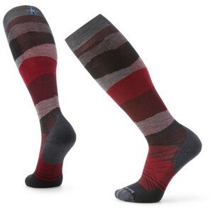 Lyžařské ponožky Smartwool Ski Targeted Cushion Pattern OTC Velikost: M / Barva: šedá/červená