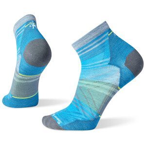 Pánské ponožky Smartwool Run Zero Cushion Ankle Pattern Velikost: M / Barva: modrá/šedá