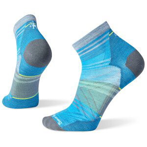 Pánské ponožky Smartwool Run Zero Cushion Ankle Pattern Velikost: XL / Barva: modrá/šedá