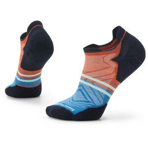Pánské ponožky Smartwool Run Targeted Cushion Low Ankle Pattern Velikost: M / Barva: oranžová/černá