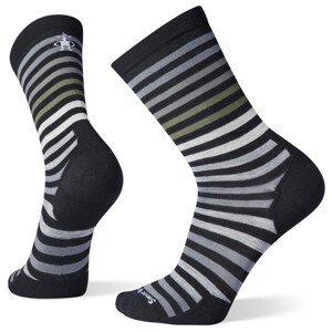 Pánské ponožky Smartwool Everyday Spruce Street Crew (2022) Velikost: L / Barva: černá/šedá