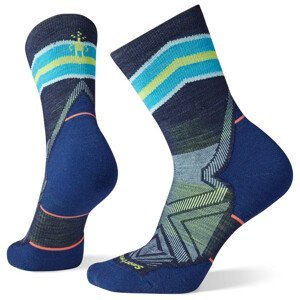 Dámské ponožky Smartwool W Run Targeted Cushion Mid Crew Velikost: M / Barva: modrá/světle modrá