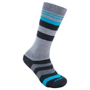 Dětské ponožky Sensor Slope Merino Velikost ponožek: 35-38 / Barva: šedá/modrá