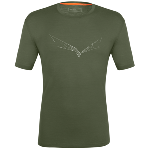 Pánské funkční triko Salewa Pure Eagle Sketch Am M T-Shirt Velikost: L / Barva: zelená