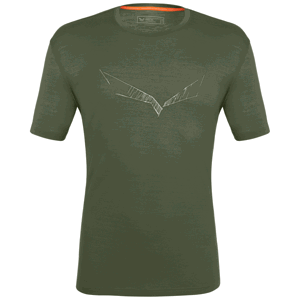 Pánské funkční triko Salewa Pure Eagle Sketch Am M T-Shirt Velikost: XL / Barva: zelená