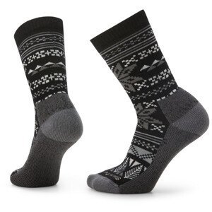 Dámské ponožky Smartwool W Everyday Cozy Lodge Crew Velikost: M / Barva: černá/šedá