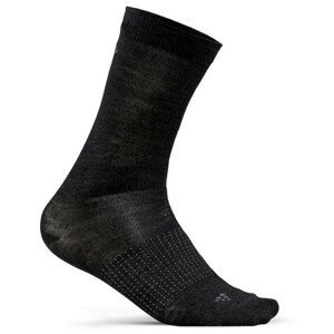 Pánské ponožky Craft 2-Pack Wool Liner Velikost ponožek: 46-48 / Barva: černá