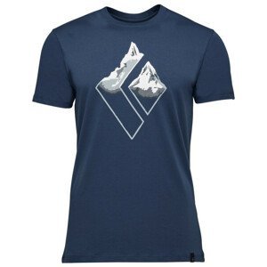 Pánské triko Black Diamond Mountain Logo SS Tee Velikost: L / Barva: tmavě modrá