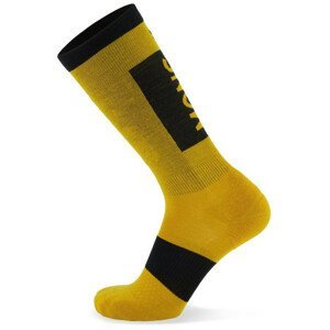 Ponožky Mons Royale Atlas Merino Snow Sock Velikost: L / Barva: žlutá/černá