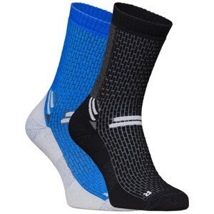 Ponožky High Point Trek 4.0 Socks (Double pack) Velikost ponožek: 47-50 / Barva: modrá/černá