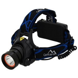 Čelovka Cattara LED 400lm (1x XM-L+15x SMD) Barva: černá/modrá