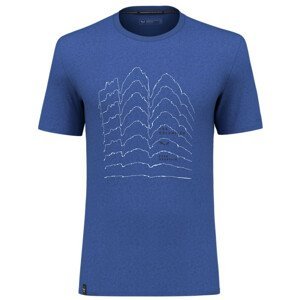 Pánské triko Salewa Pure Skyline Dry M T-Shirt Velikost: XL / Barva: modrá
