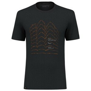 Pánské triko Salewa Pure Skyline Dry M T-Shirt Velikost: M / Barva: černá