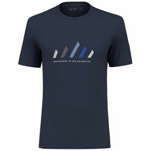 Pánské triko Salewa Pure Stripes Dry M T-Shirt Velikost: L / Barva: modrá