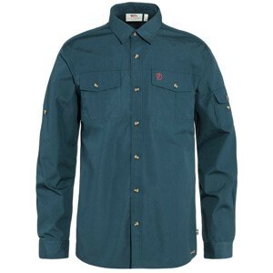 Pánská košile Fjällräven Singi Trekking Shirt LS M Velikost: XL / Barva: tmavě modrá