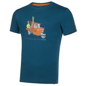 Pánské triko La Sportiva Ape T-Shirt M Velikost: M / Barva: modrá