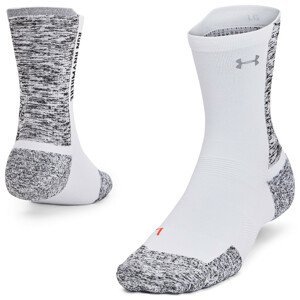 Ponožky Under Armour AD Run Cushion 1pk Mid Velikost ponožek: 42,5-47 / Barva: bílá/černá