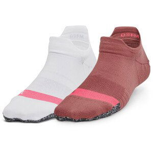 Dámské ponožky Under Armour Breathe 2 No Show Tab 2pk Velikost ponožek: UNI / Barva: růžová