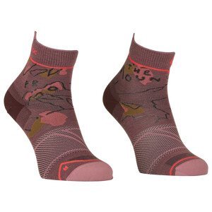Dámské ponožky Ortovox Alpine Light Quarter Socks W Velikost ponožek: 35-38 / Barva: růžová/fialová