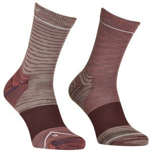 Dámské ponožky Ortovox Alpine Mid Socks W Velikost ponožek: 35-38 / Barva: růžová/fialová