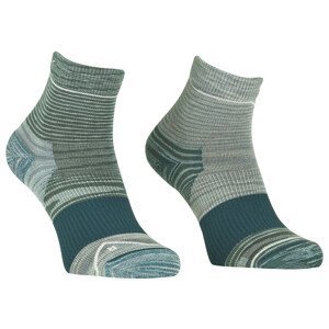 Dámské ponožky Ortovox Alpine Quarter Socks W Velikost ponožek: 39-41 / Barva: modrá/šedá