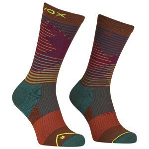 Pánské ponožky Ortovox All Mountain Mid Socks M Velikost ponožek: 39-41 / Barva: červená/modrá