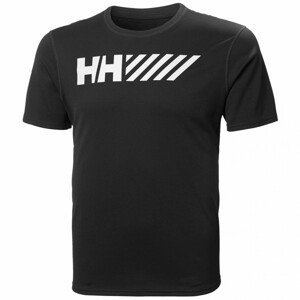 Pánské tričko Helly Hansen Lifa Tech Graphic Tshirt Velikost: M / Barva: černá