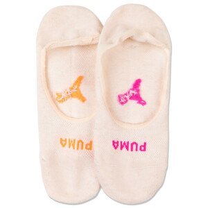 Dámské ponožky Puma Women Mesh MID-CUT Footie 2P Velikost ponožek: 39-42 / Barva: béžová
