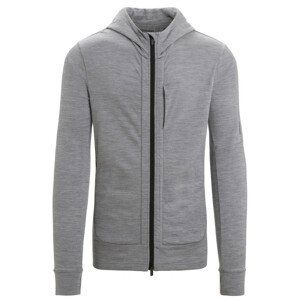 Pánská funkční mikina Icebreaker Men Quantum III LS Zip Hoodie Velikost: M / Barva: šedá/černá