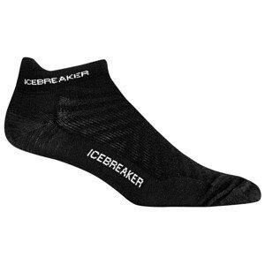 Pánské ponožky Icebreaker Run+ Ultralight Micro Velikost ponožek: M / Barva: černá/bílá