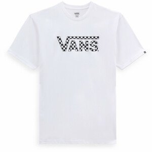 Pánské triko Vans CHECKERED VANS-B Velikost: M / Barva: bílá