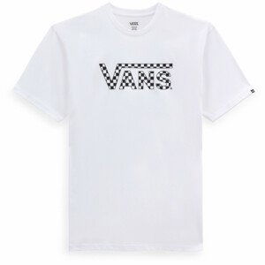 Pánské triko Vans CHECKERED VANS-B Velikost: L / Barva: bílá