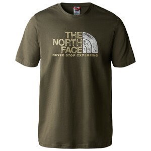 Pánské triko The North Face S/S Rust 2 Tee Velikost: M / Barva: tmavě zelená