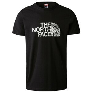 Pánské triko The North Face S/S Woodcut Dome Tee Velikost: XL / Barva: černá