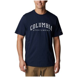 Pánské triko Columbia Rockaway River™ Graphic SS Tee Velikost: L / Barva: modrá
