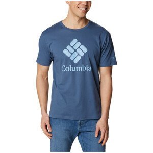 Pánské triko Columbia Pacific Crossing™ II Graphic SS Tee Velikost: M / Barva: modrá