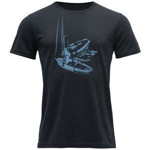 Pánské tričko Devold Straumane Merino 150 Tee Man Velikost: M / Barva: tmavě modrá