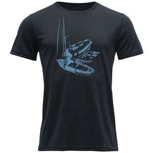 Pánské tričko Devold Straumane Merino 150 Tee Man Velikost: XXL / Barva: tmavě modrá
