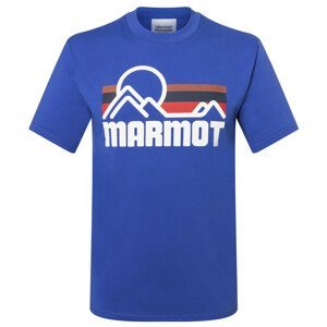 Pánské triko Marmot Coastal Tee SS Velikost: L / Barva: modrá
