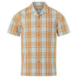 Pánská košile Marmot Muir Camp Novelty SS Velikost: XL / Barva: modrá/oranžová