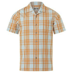 Pánská košile Marmot Muir Camp Novelty SS Velikost: XXL / Barva: modrá/oranžová