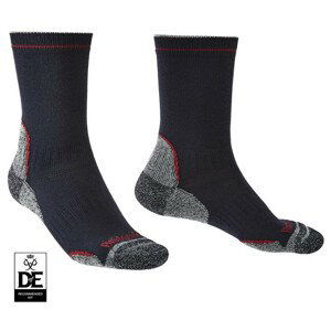 Pánské ponožky Bridgedale Hike LW T2 CP Boot Velikost ponožek: 44-47 / Barva: černá/červená