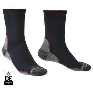 Pánské ponožky Bridgedale Hike LW T2 CP Boot Velikost ponožek: 40-43 / Barva: černá/červená