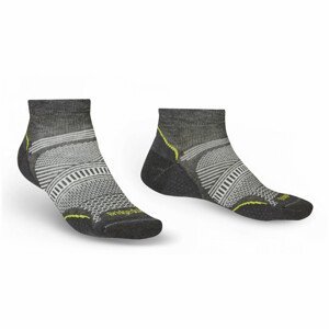 Pánské ponožky Bridgedale Hike UL T2 CP Low Velikost ponožek: 44-47 / Barva: šedá/žlutá