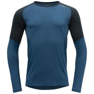 Pánské funkční triko Devold Jakta Merino 200 Shirt Velikost: XL / Barva: modrá