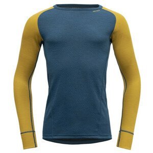 Pánské funkční triko Devold Duo Active Merino 205 Shirt Velikost: XL / Barva: žlutá/modrá
